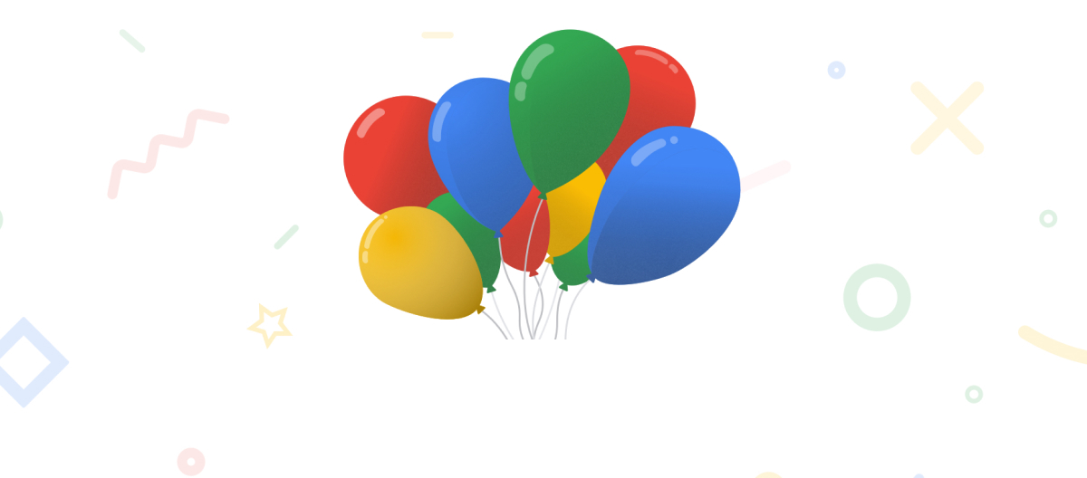 Original Google Scholar celebration artwork
